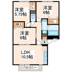 グレイスコートの物件間取画像